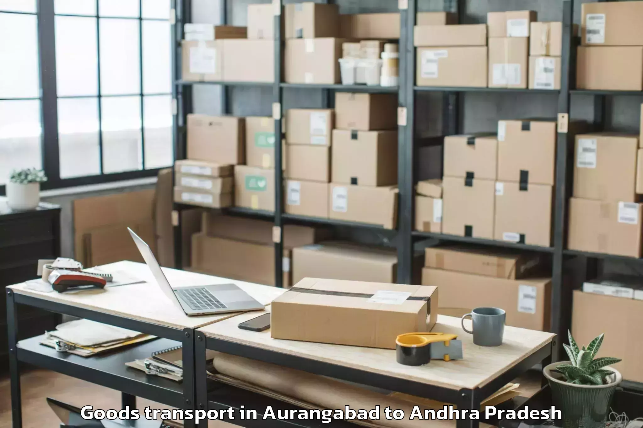 Book Aurangabad to Nidamarru Goods Transport